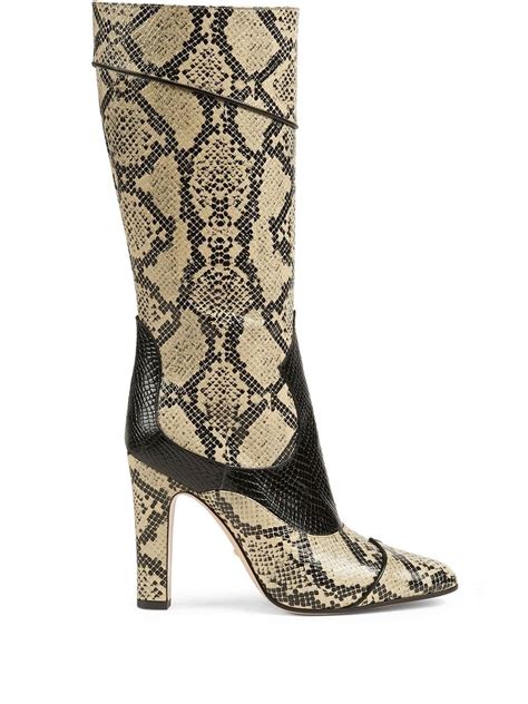 gucci snake skin boots